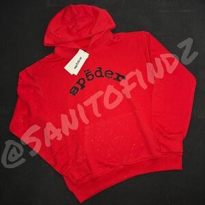Ep5der Men's Vibrant Red Crewneck Sweater